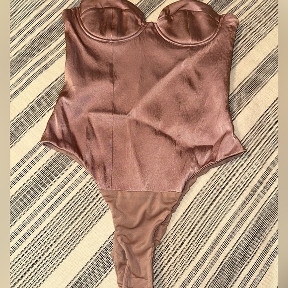 ZARA Silk Bustier Bodysuit - Picture 8 of 10